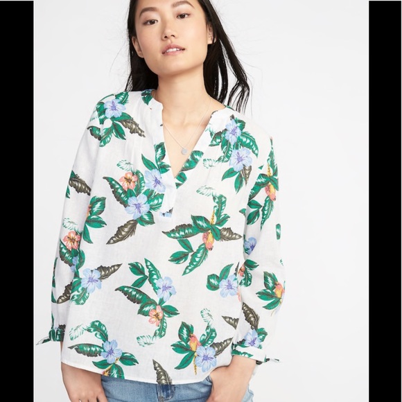 Old Navy Tops - NWT Old Navy | palm leaf tunic XXL
